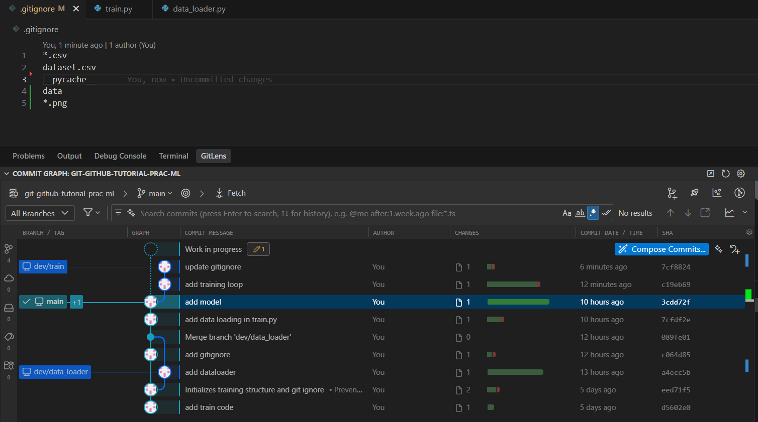 VS Code change view for conflict